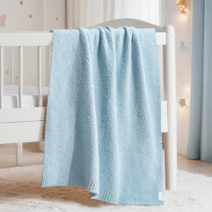 EVERGRACE Soft Plush Baby Blanket for Boys Girls, Double-Sided Fleece Fuzzy Toddler Nursery Blanket Lightweight Warm Cozy Throw Blanket for Baby Crib, Couch, Bed, Ivory White, 50"x60"