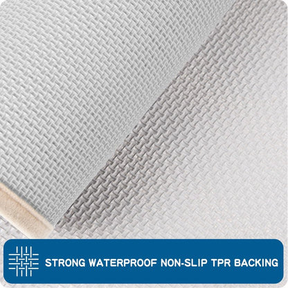 PURRUGS Machine Washable Kitchen Runner Rug 2ft x 6ft, Non-Slip/Skid Hallway Runner Rug, Super Absorbent Soft Area Rug for Hallway, Kitchen & Laundry, Rolled Packaging, Beige