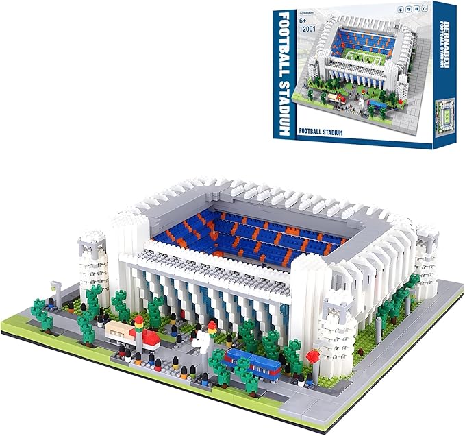 Madrid Style Soccer Stadium Micro Mini Building Blocks Sets Soccer Stadium Model Toys for Adults and Kids 3500+PCS