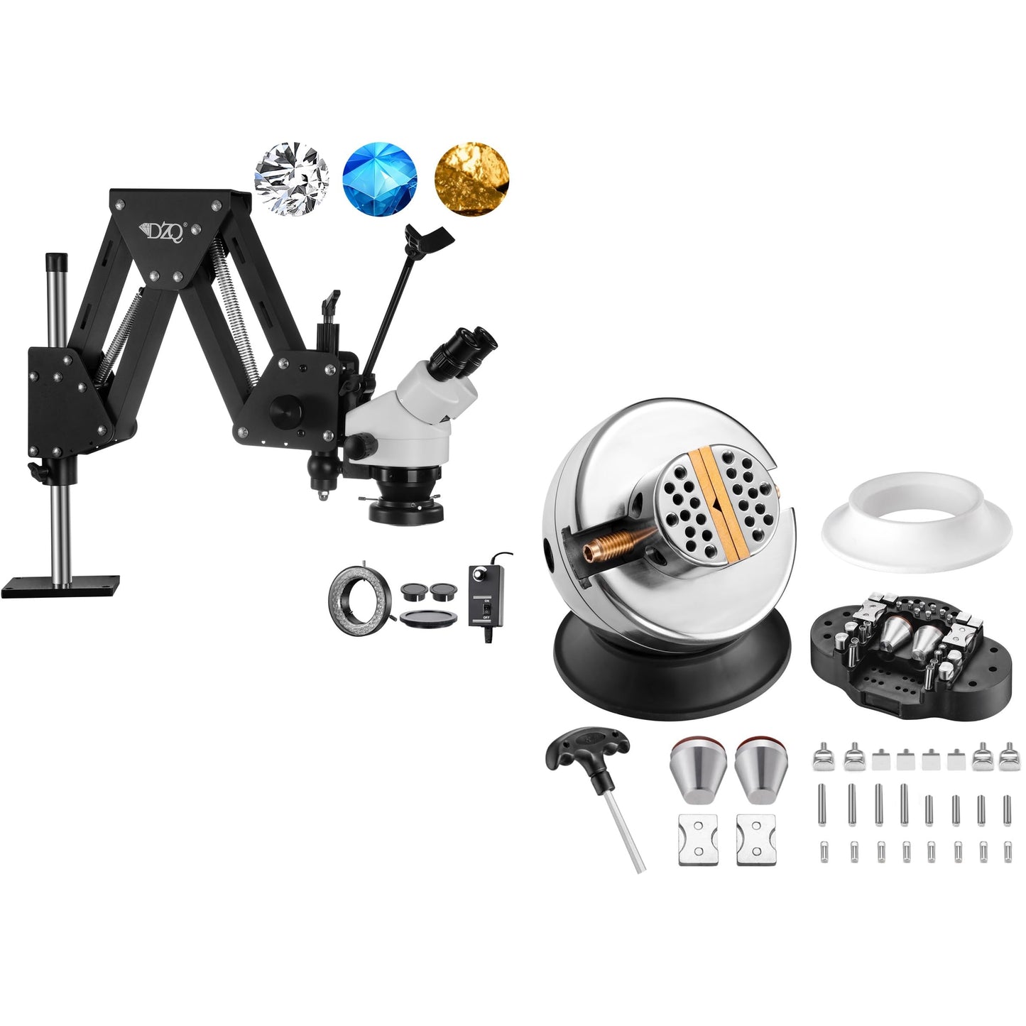 ZQ-1 Jewelry Microscope with 4in Ball Vise