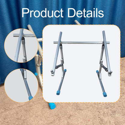 Hisxrcal Embroidery Frame Stand, Practical, Professional, Adjustable Floor Stand Made of Aluminum Alloy, 1 Bar