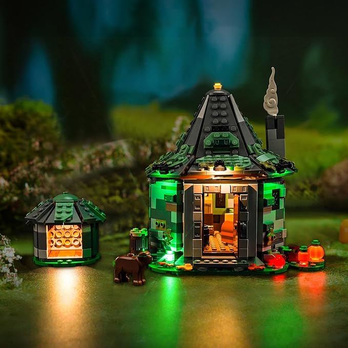 Upgraded Led Light Kit for Lego Hagrid's Hut: an Unexpected Visit Building Set Compatible with Lego 76428 (Model Not Included)
