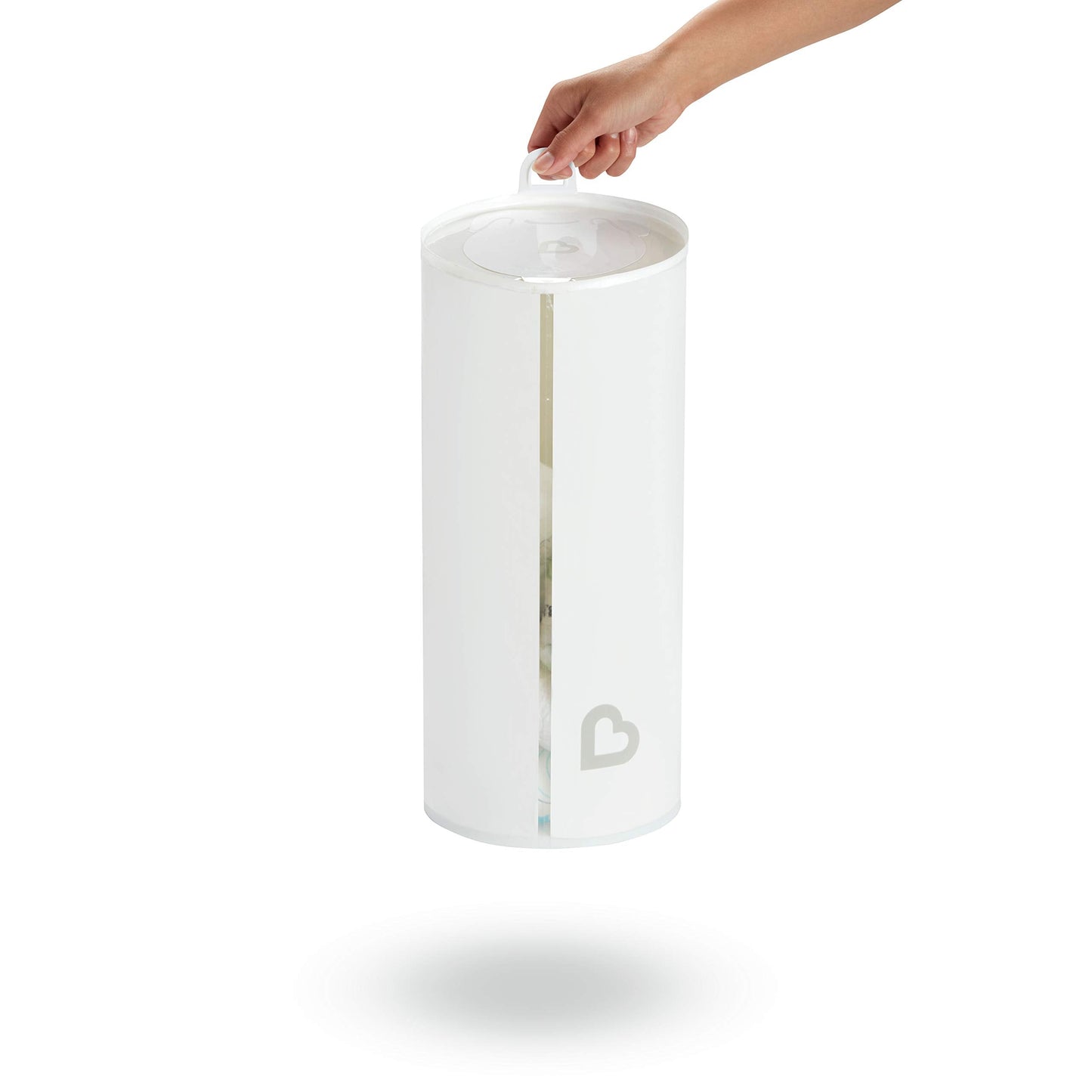 Munchkin® Toss™ Portable Disposable Diaper Pail, Holds up to 150 Newborn Diapers, 5 Pack, White
