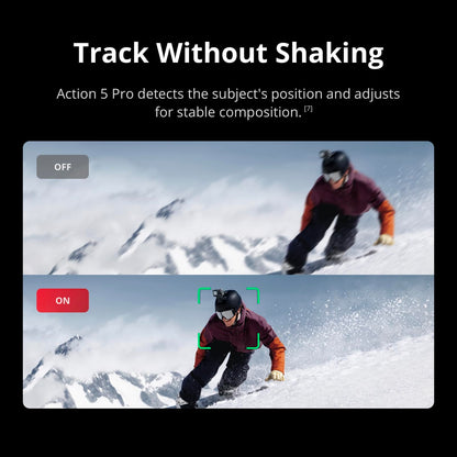 DJI Osmo Action 5 Pro Essential Combo, Waterproof Action Camera with 1/1.3" Sensor, 4K/120fps Video, Subject Tracking, Stabilization, Dual OLED Touchscreens, Action Camera 4K Ideal for Sports, Vlog