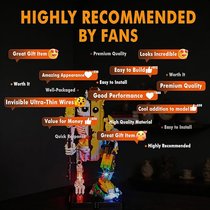 Vaodest Led Light for Lego 77072 Fortress Peely Bone SetDesign and Configuration Compatible with Model 77072(Led Light Only Not Building Block Kit)