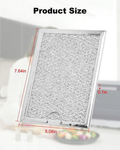 2 Pcs Microwave Grease Filter Fit for GE JVM6175EK5ES JVM6172SK5SS JVM6175SK5SS JVM6175YK5FS