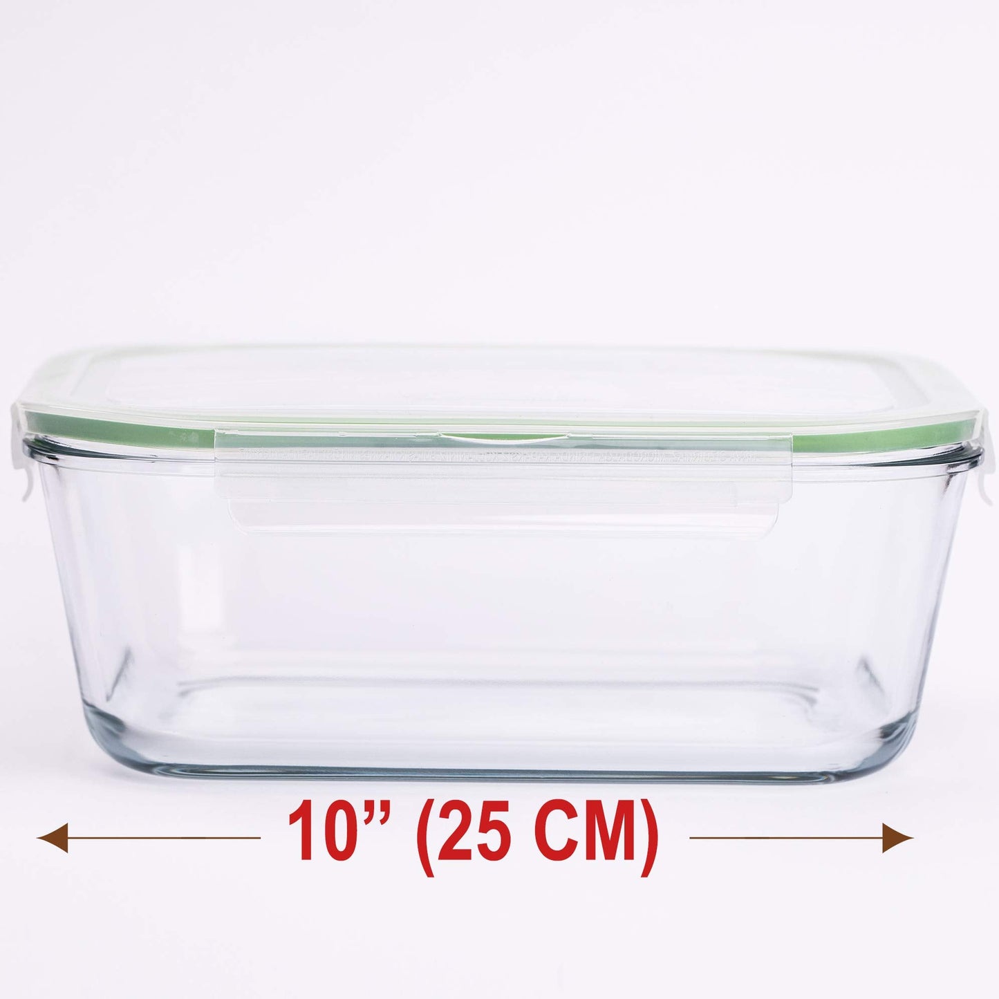 AGTRADE 120 oz Large Glass Food Storage Containers with Airtight Lids 3.5 L Family Size Extra Large Bakeware Marinating Lock Baking Dish Container Glass Bowls Rectangle