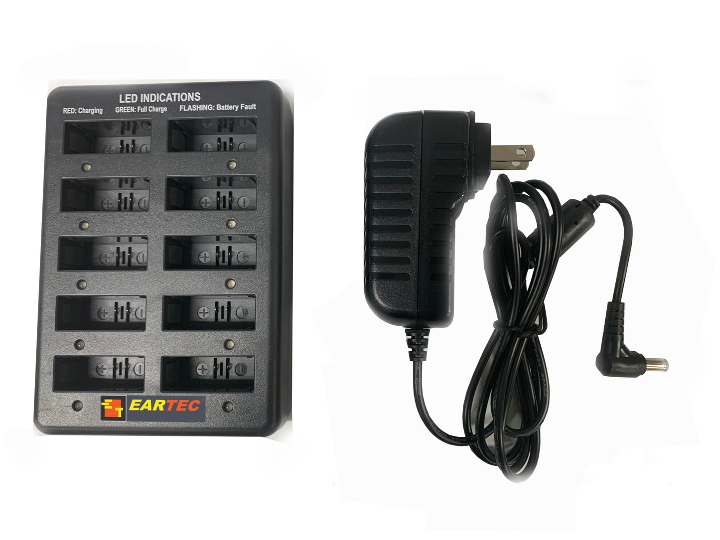 EARTEC HUB8D Ultralite-HD 8 Person Full Duplex Wireless Intercom Headset Communication System, Dual Ear Headsets, Up to 1000ft Range, U.S. Company