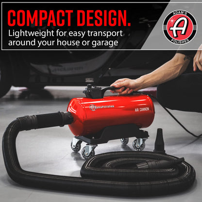 Adam's Polishes Air Cannon Car Dryer Blower - Powerful Detailing Wash | Filtered Dryers, Blowers & Blades Safer Than Microfiber Towel Cloth