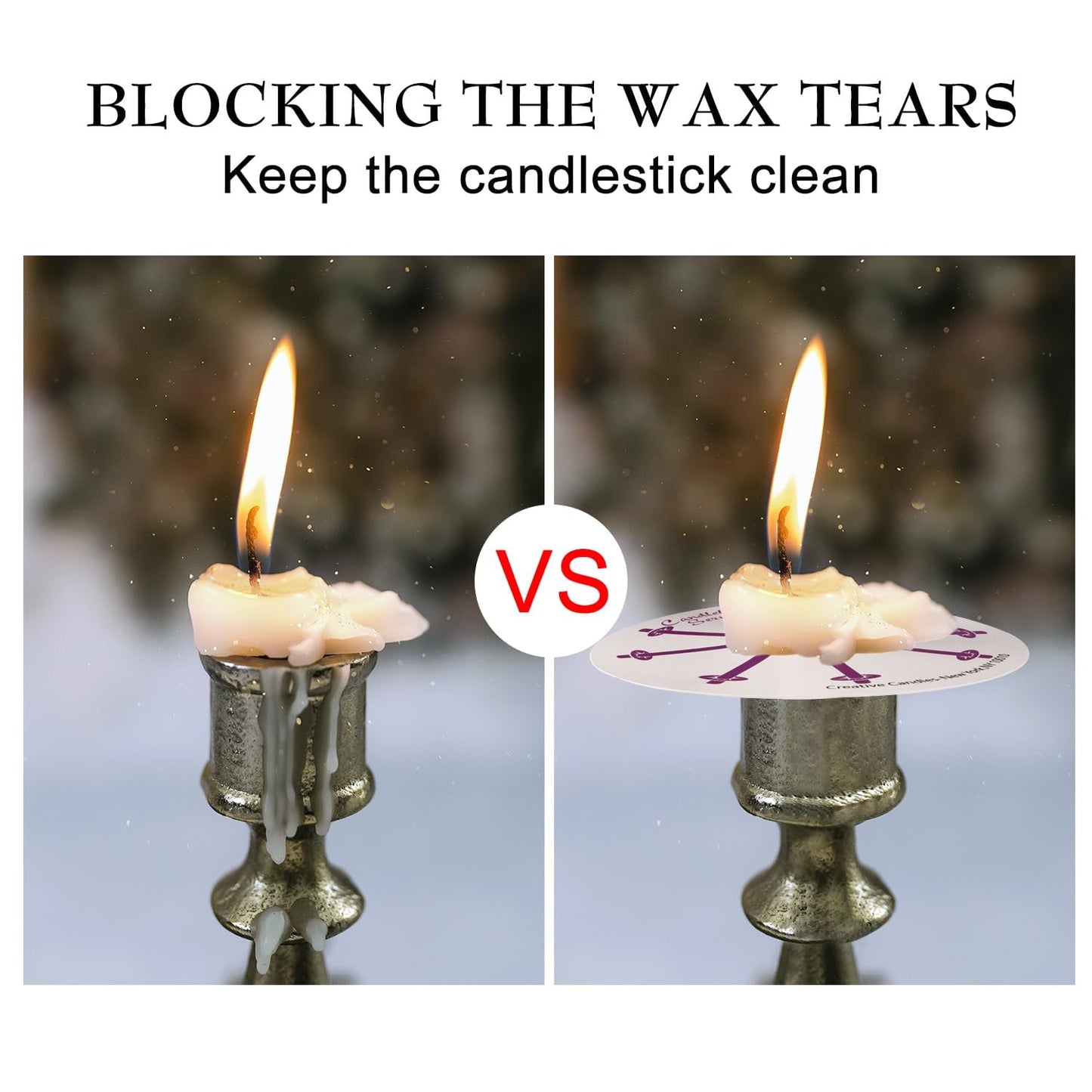 Grcdoyvl 200 White Church Candles with Drip Protectors for Devotional Candlelight Vigil Service, Box of 200 Candles, Unscented White 5" H X 1/2" D, No Smoke