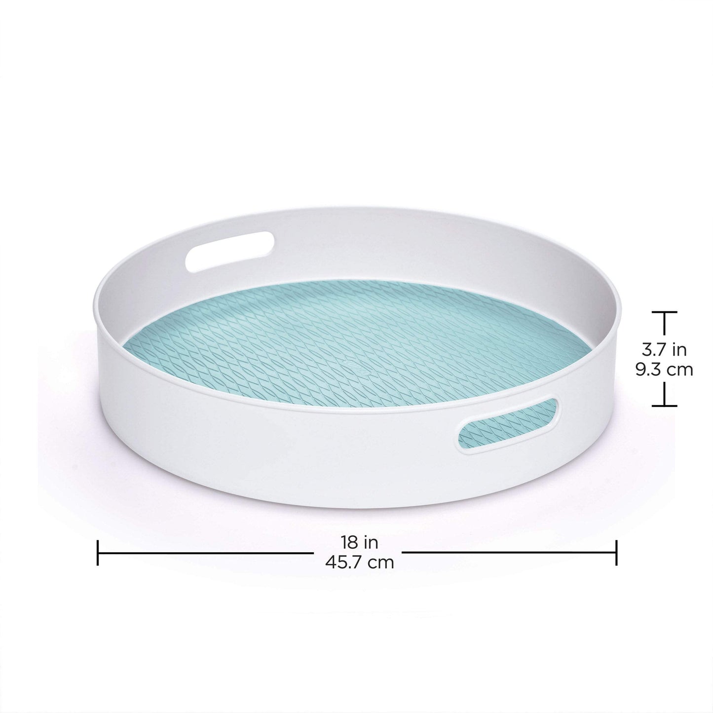 Copco Under-Sink Pantry and Cabinet Organizer, 18-Inch, Revolving Storage Solution, White and Gray