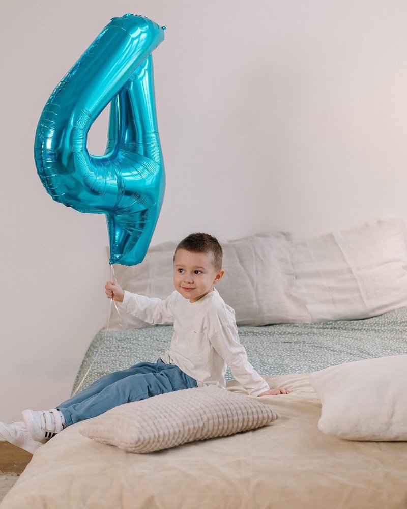 Light Blue Number 0 Balloon 40 Inch, 0 Balloon Number for 10th 20th 30th 40th 50th 60th Birthday Decorations, Light Blue Party Supplies
