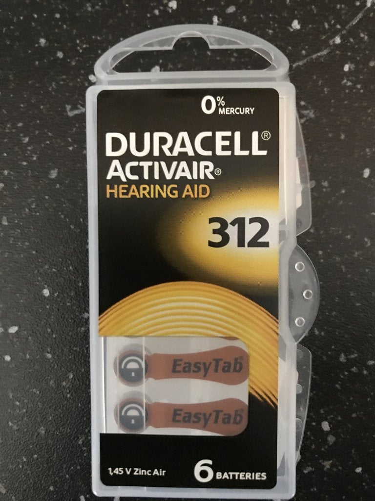 Duracell Hearing Aid Batteries Size 312, 60 Count (Pack of 1) batteries