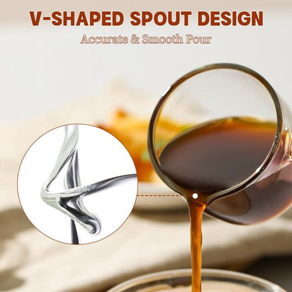 Gulex Espresso Cups, Shot Glass Coffee Espresso Cups with Pour Spout, 4 oz, Clear, Set of 2 (Set of 2)
