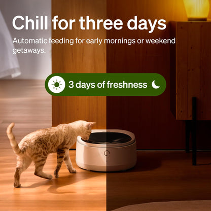 PETLIBRO Automatic Cat Feeder Wet Food Refrigerated New Upgraded APP Control,3 Days Freshness 3 Meals,Semiconductor Cooling&Quick Chills Wet Food Dispenser,Polar WiFi Timed Auto Pet Feeder for Cat Dog