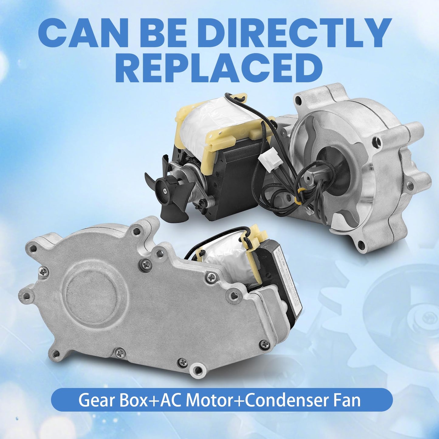 LUFT MEISTER Ice Maker Gear Box Assy AC Motor Condenser Fan Fit for GE Profile Opal 2.0, XPIO13SCSS XPIO23SCSS