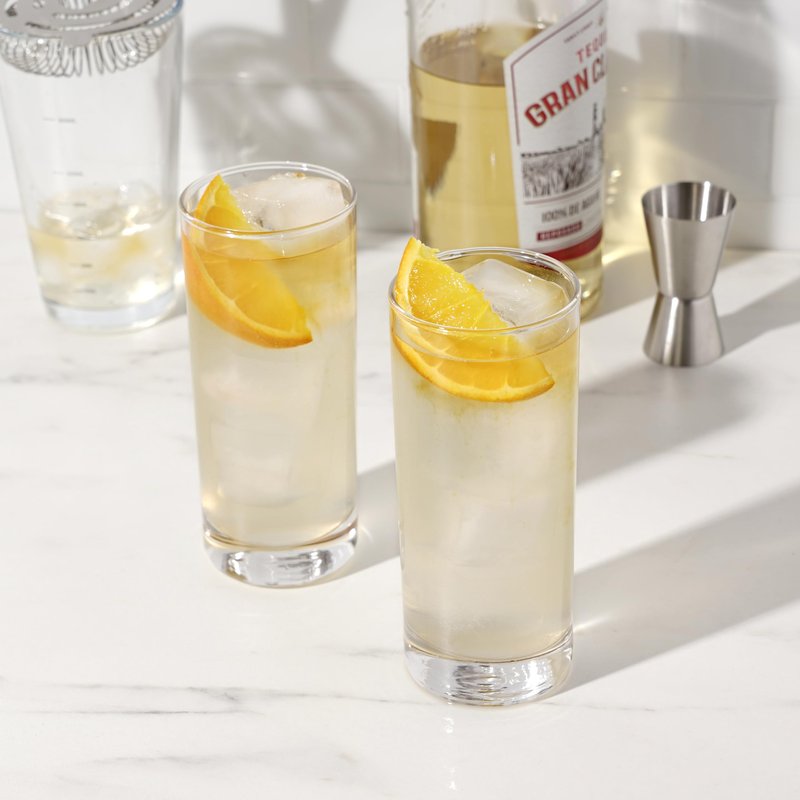 True Highball Glasses, Tall Glass Tumbler for Cocktails, Mojito Iced Tea Juices, Soda Water Drinking Cups, Kitchen Glassware, Home Bar, 11 oz Set of 4