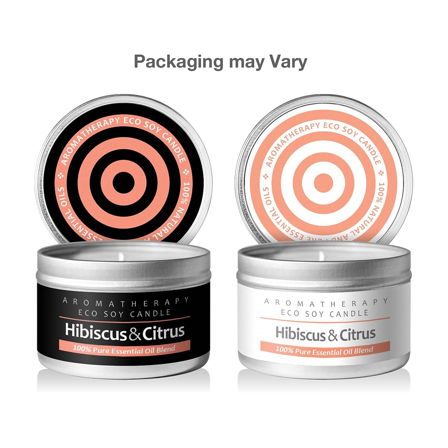 I & Candle Aromatherapy Soy Wax Scented Candles (Hibiscus & Citrus)