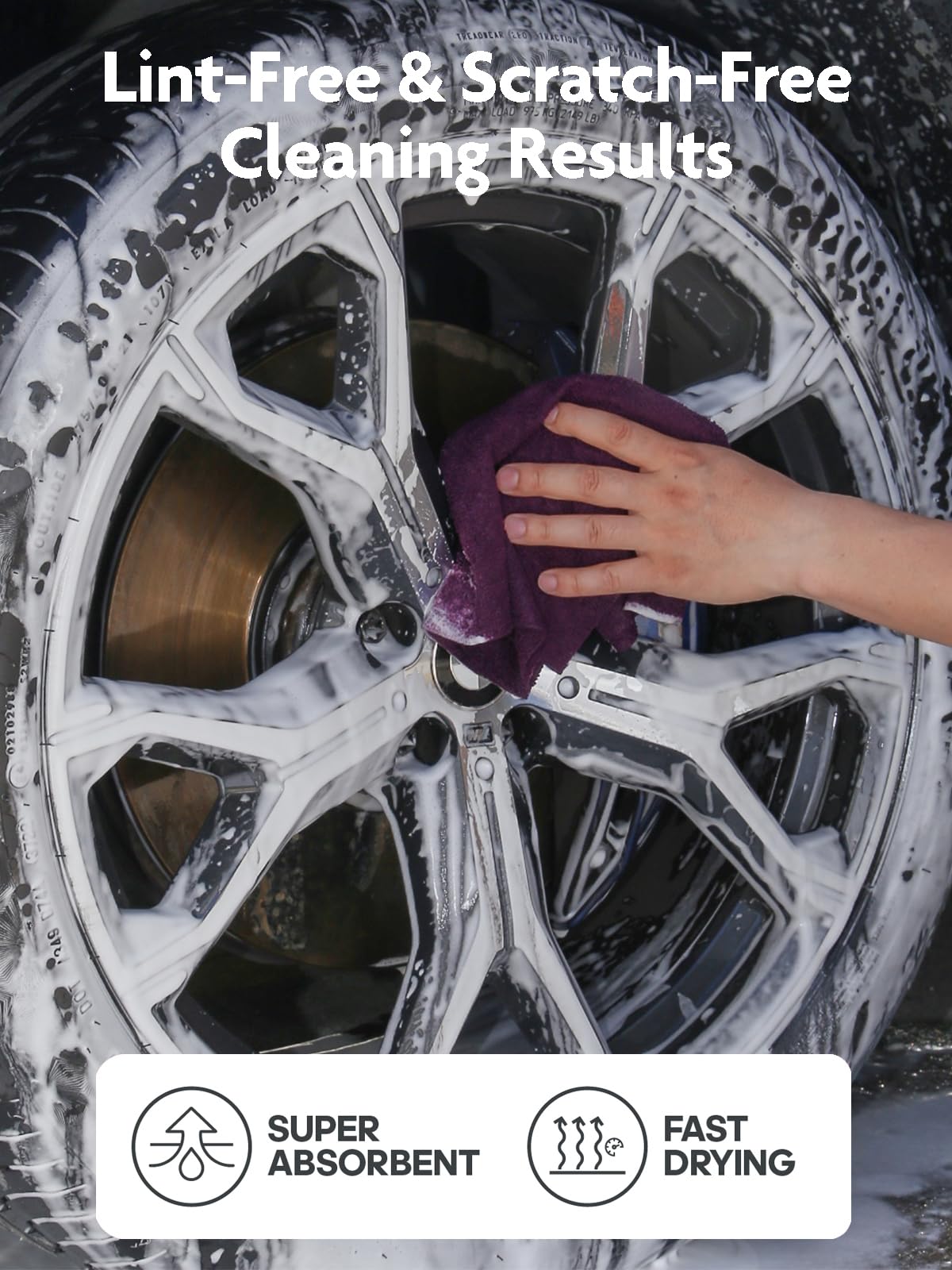 Fantasticlean Microfiber Cleaning Cloth Roll -150 Pack, Tear Away Microfiber Towels, 12" x 12", Reusable, Washable, Ultra Absorbent Dishcloth for Home Supplies, Car, Pet, Kitchen (2 Rolls of Grey)