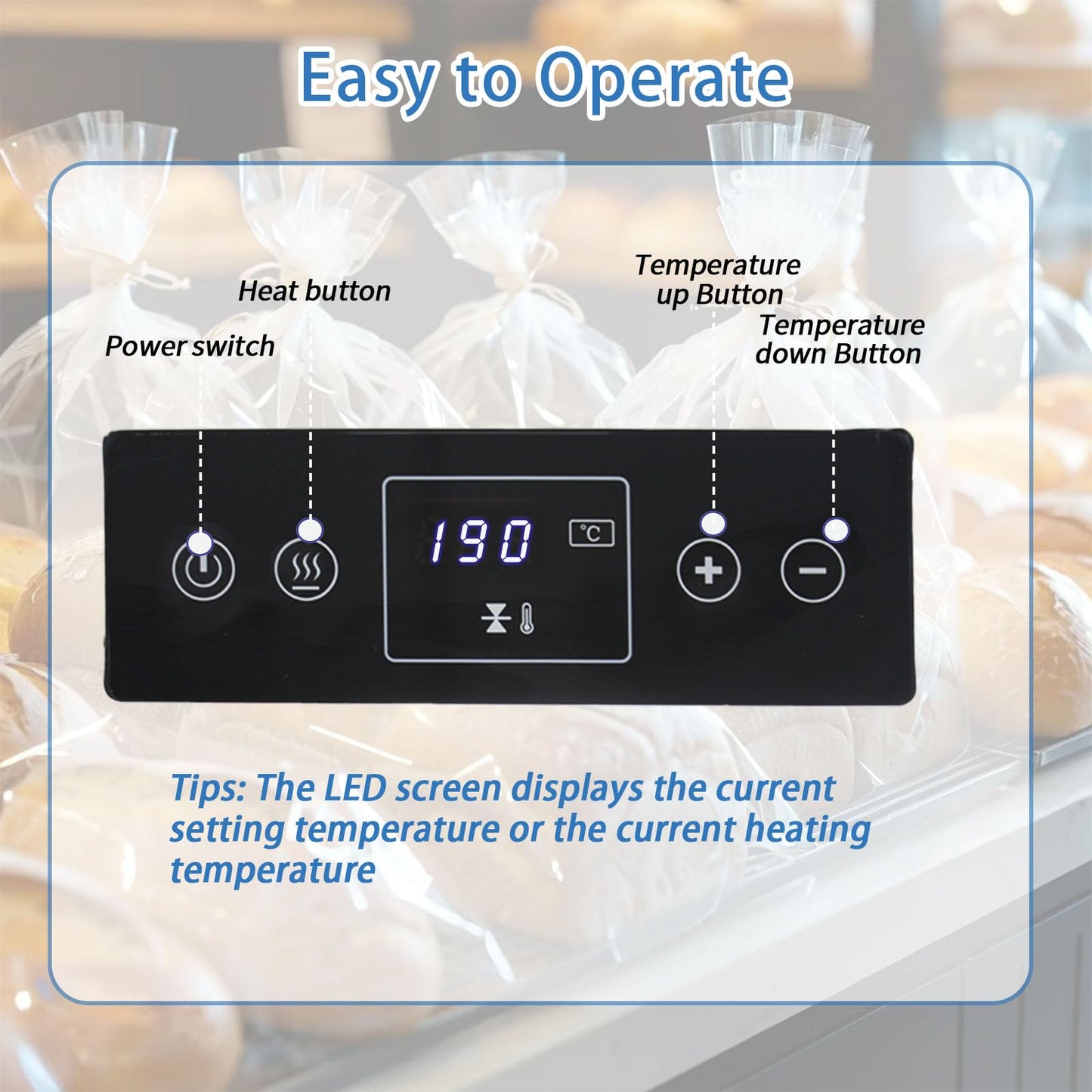 Eurannit Heat Sealer Machine - Compact Automatic Continuous Band Sealer with Fully Enclosed Safe Design, Digital Temperature Control for Food Packaging, Desktop Bag Sealer for Home and Commercial Use