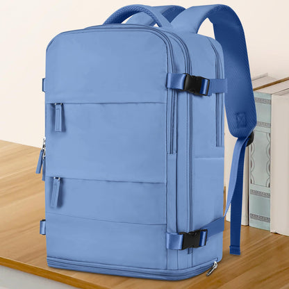 coowoz Travel Backpack Carry On for Women Man Gym Backpacks with Laptop Compartment Mochila de Viaje Teacher Personal Item Backpack Airplane Accessories Must Haves Grey Small