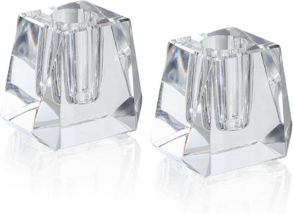 QFkris Crystal Pen Holder - Elegant 1.8" Glass Fountain Pen Stand for Desk | Perfect Gift for Students & Professionals