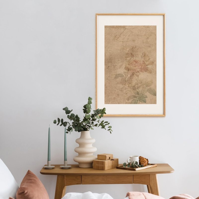 Axeman 20x30 Wood Frame - 20 x 30 Picture Frame with Real Glass - 20x30 Poster Frame with Mat for 16x24 - Natural Ash Wood Photo Frame for Wall Mount Display