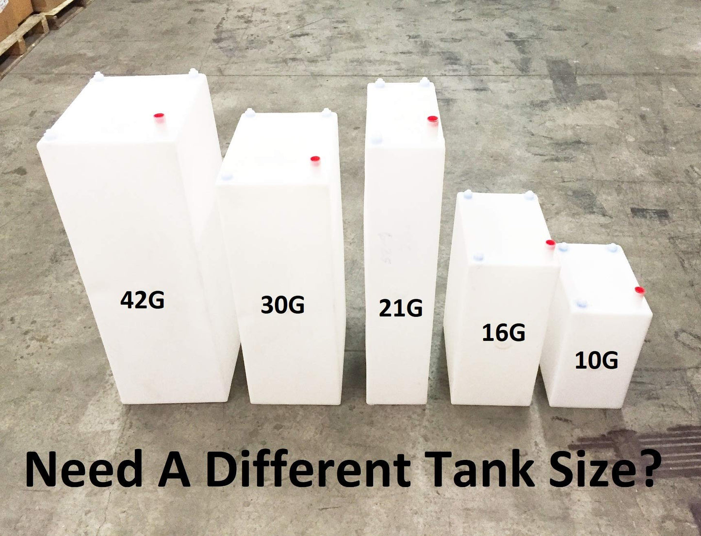 A.A 42 Gallon RV Fresh/Gray Water Tank 39" x 18" x 14" - BPA Free (42 Gallon)