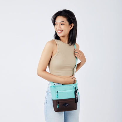 Sherpani Sadie, Nylon Crossbody Bag, Lightweight Shoulder Bag, Travel Cross Body, Crossbody Purse for Women, RFID Protection, Removable Coin Purse, Travel Gift (Chromatic Classic)