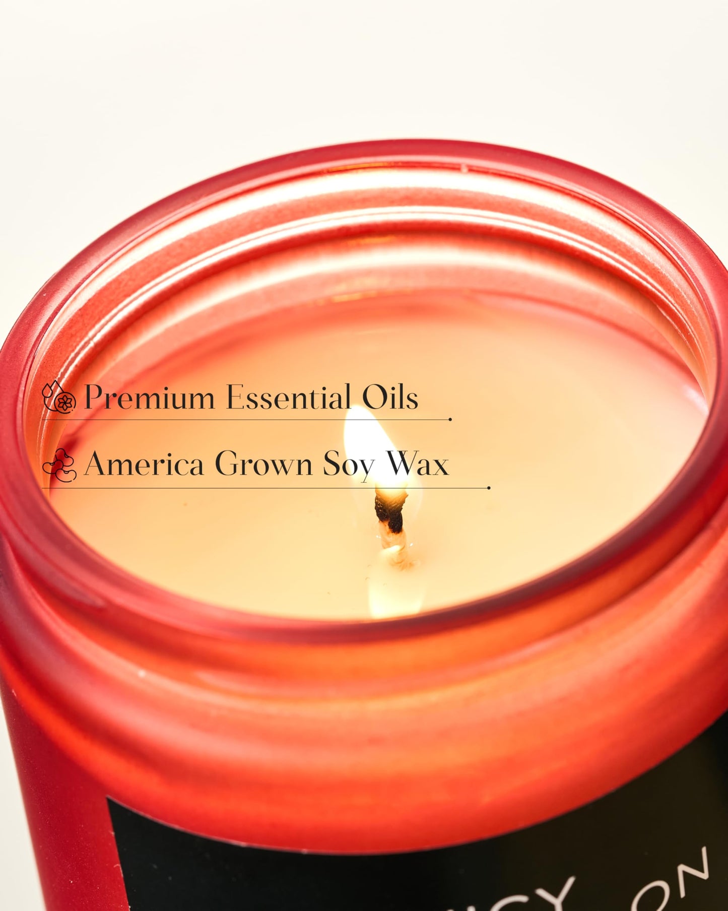 M&SENSE Juicy Watermelon Scented Candles for Home, 7.05oz Natural Soy Wax, 50 Hours Slow Burning, Non Toxic Organic Candles, Fruit Scent Aromatherapy Home Fragrance for Housewarming Gifts
