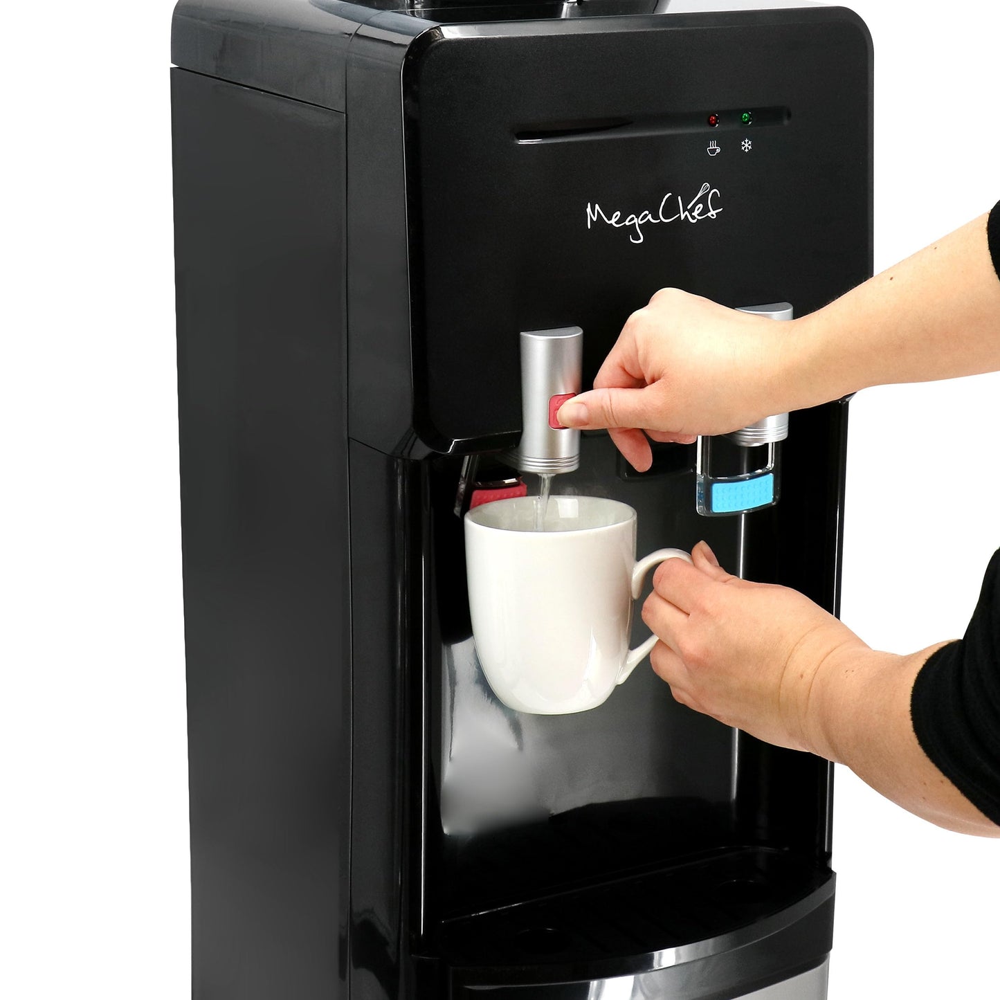 MegaChef Hot/Cold Water Dispenser (Stainless Steel, 5 Gallon)