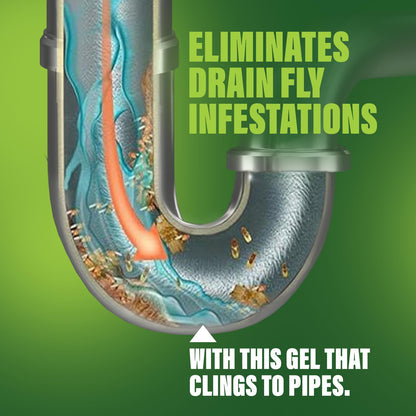 Green Gobbler Fruit Fly Goodbye Gel Drain Treatment | Killer Flies & Eliminator (1 Gallon)