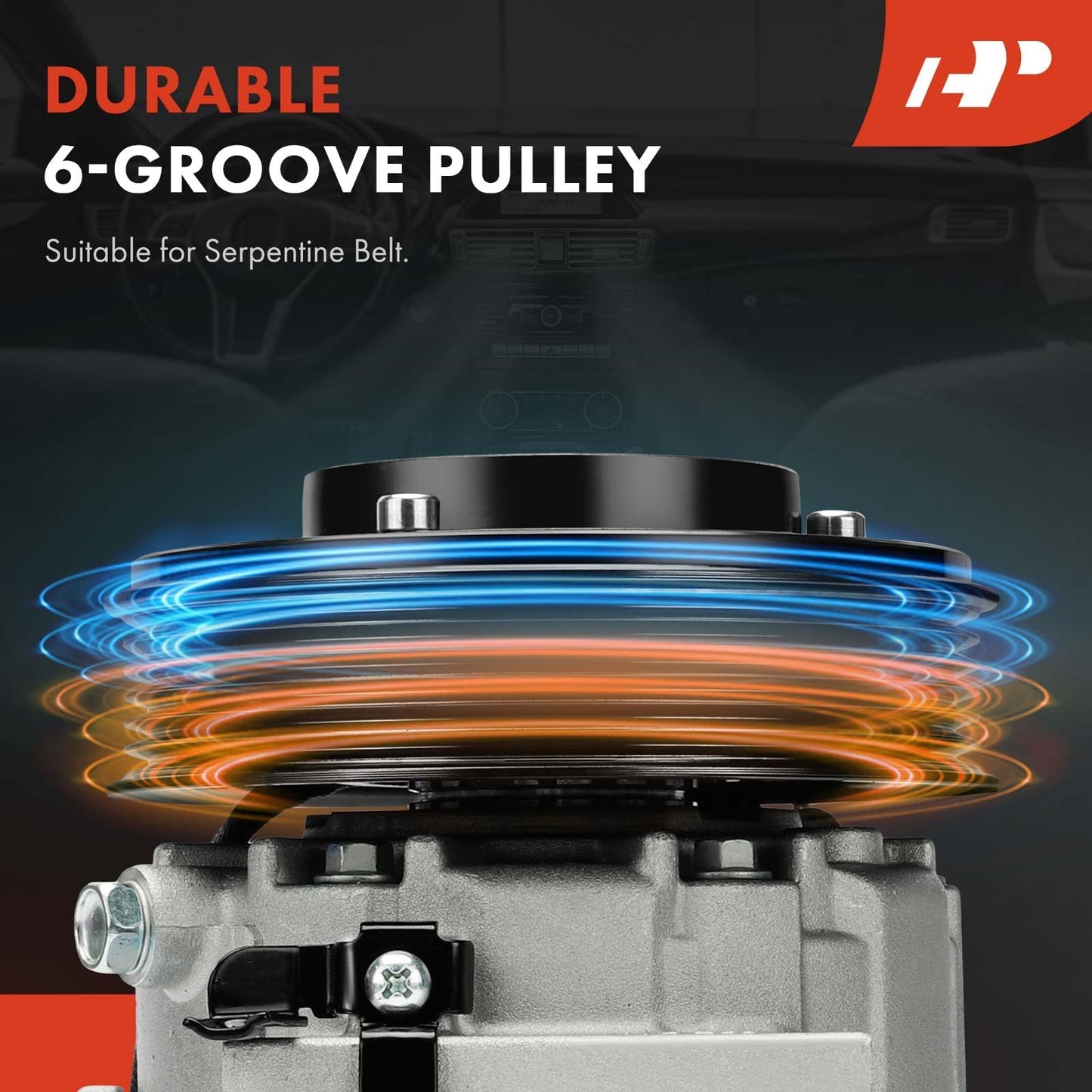 A-Premium Air Conditioner AC Compressor with Clutch Compatible with Hyundai Elantra 2018 2019 L4 1.4L