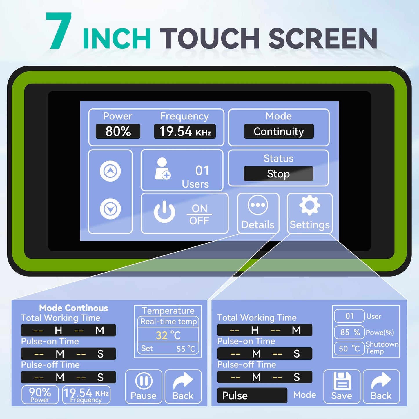 U.S. Solid 2000W Ultrasonic Homogenizer Mixer, 50-3000ml Processing Capacity Professional Lab Sonicator & Cell Disruptor with Touch Screen for Nano Dispersion, Disruption, Extraction & Emulsification