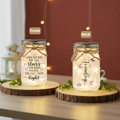 SOLMAY Friendship Gifts for Women, Mothers Day Gifts for Friends, Unique Best Friend Birthday Gift for Women, Sentimental Mason Star Jar, Bestie Birthday Gift Ideas