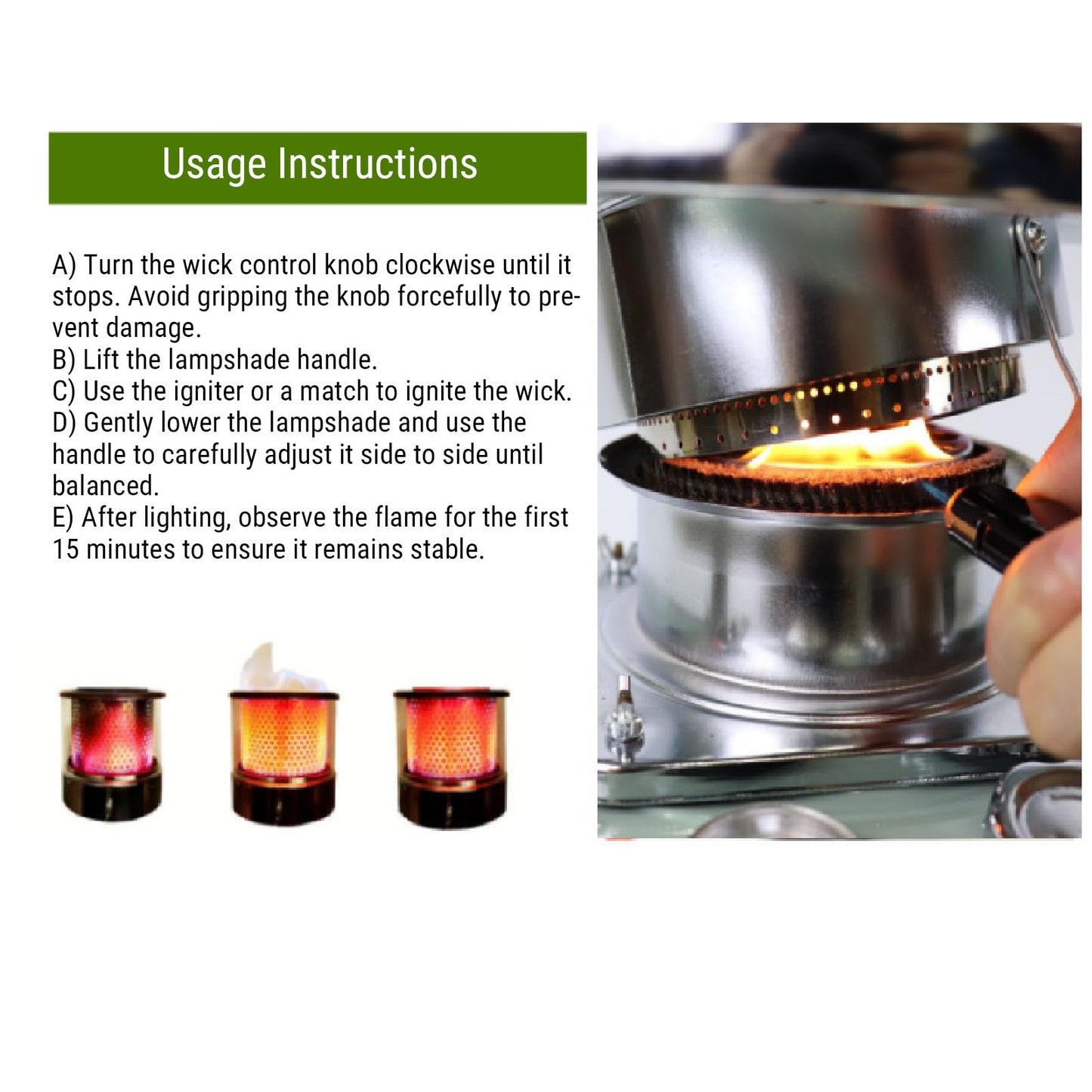 Portable Kerosene Heater, 2.6KW Radiant Space Heater Adjustable Height Non Electric Oil Heating with 5.2L Tank Funnel, for Indoor Garage Camping Tent Emergency