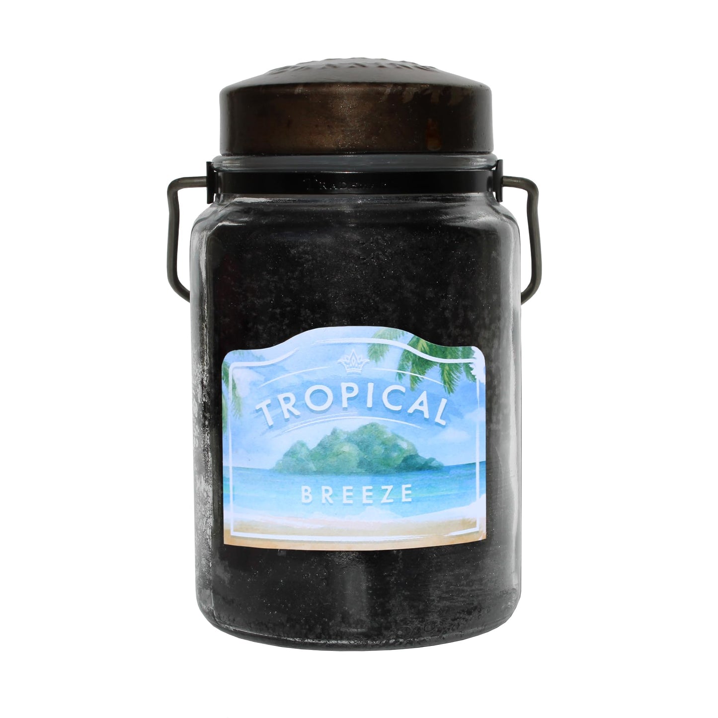 McCall’s Candles | Tropical Breeze | 26 oz Scented Candle | USA-Poured | Vintage Rustic Jar with Carrying Handle | Tropical Fruit & Sweet Citrus Fragrance