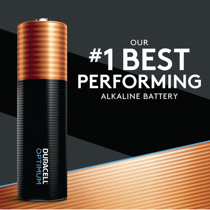 Duracell Optimum AAA Batteries with 4x Power Boost Ingredients, 24 Count (Pack of 1). Re-closable pack for quick, easy access and organized storage. Triple A Battery with Long-Lasting Power