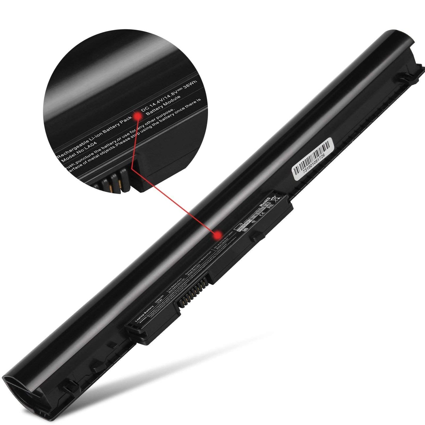 776622-001 Battery for HP 15-f272wm LA04 15-f233wm 15-f271wm 15-f211wm 15-f039wm 15-f010wm 15-f009wm 15-f010dx 15-f033wm 15-f305dx 15-f111dx 15-f162dx 15-n210dx 15-f023wm 15-f024wm 15-f100dx 15-f337wm