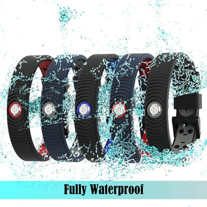 PROEXL 18 MAX Sports Magnetic Bracelet for Men - Waterproof - Breathable Strap - Super Strength - Black Red