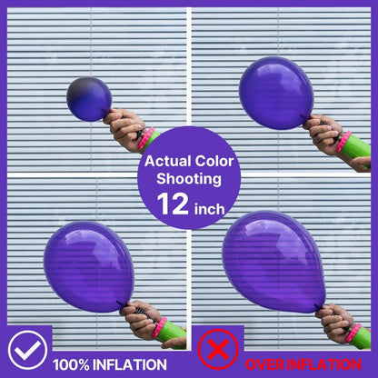 PartyWoo Dark Purple Balloons 155pcs Different Sizes of 18 12 10 5 Inch Royal Purple Balloon Arch Kit Garland for Birthday Baby Shower Graduation Anniversary Bachelorette Party Decorations Purple-Y16