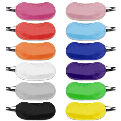 12pcs Eye Mask Sleep Masks Blindfolds Multicolor Sleeping Mask Blindfold Eye Cover Team Building Games Party with Nose Pad and Adjustable Strap for Women Men Kids