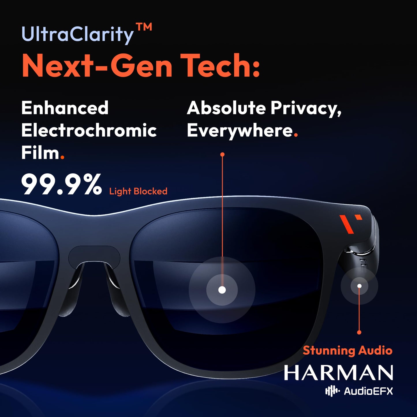 VITURE Pro XR/AR Glasses, 135" 120Hz 1000Nits Display, Harman Audio, Electrochromic Film, Myopia Adjustments, for iPhone 16/15/Android/Mac/PC/Steam Deck,First-ever Immersive XR Experience for Switch 2