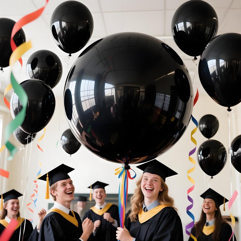 LEEZZIZZ 36 Inch Giant Balloons, 9 Pcs Jumbo Large Latex Balloons Bluk for Kid's Party Wedding Birthday Supply Decorations.