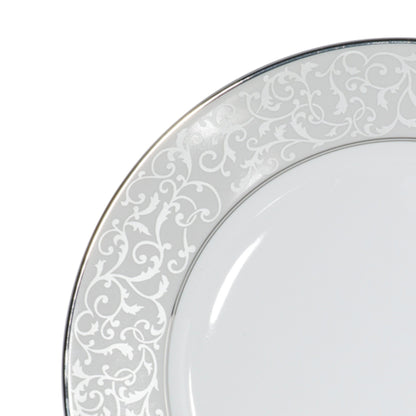 Mikasa Parchment 40-Piece Dinnerware Set, Service for 8, Durable Porcelain Plates, Bowls, and Mugs with Contemporary Design, Dishwasher Safe