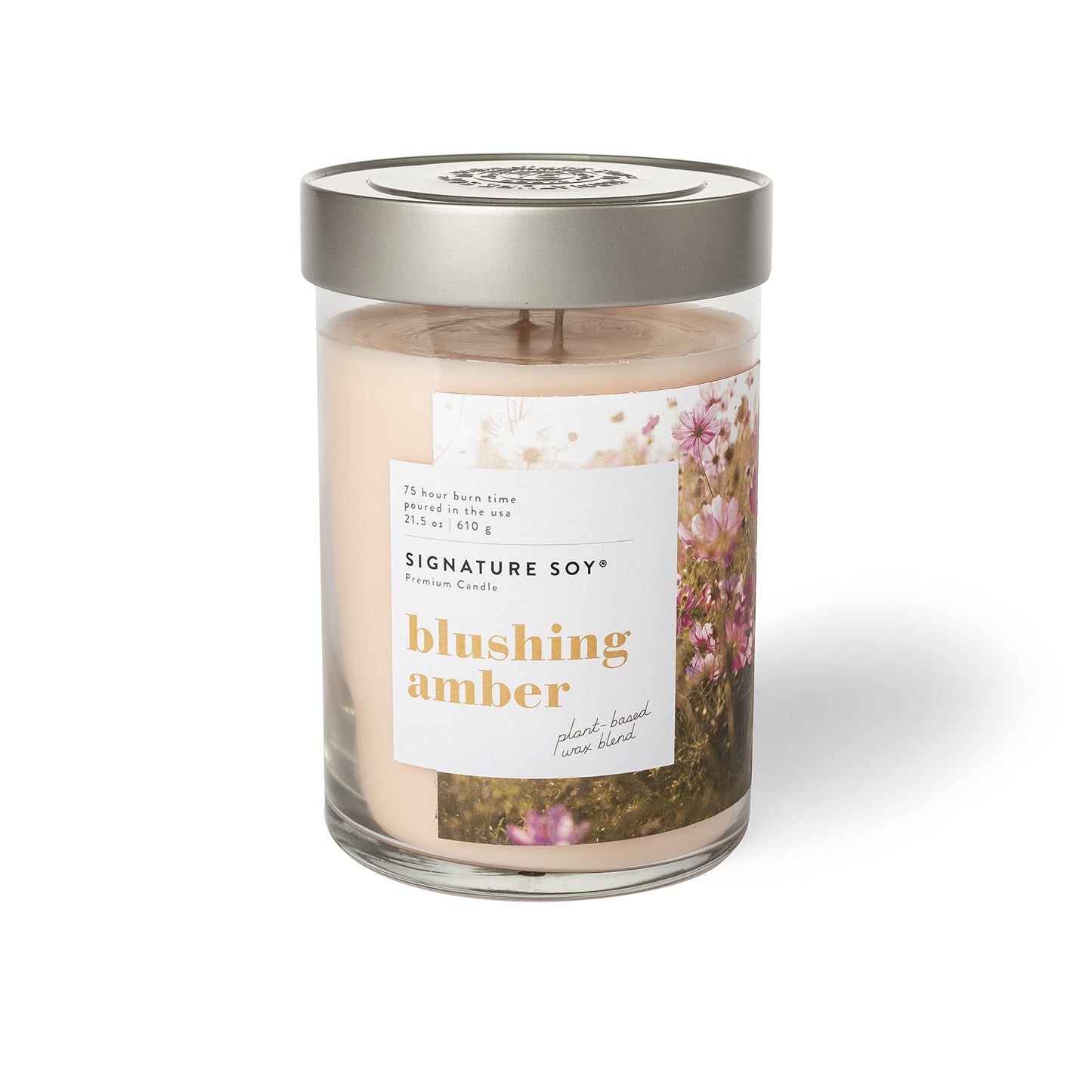 Signature Soy Lidded Blushing Amber Scented Candle Extra Large Jar