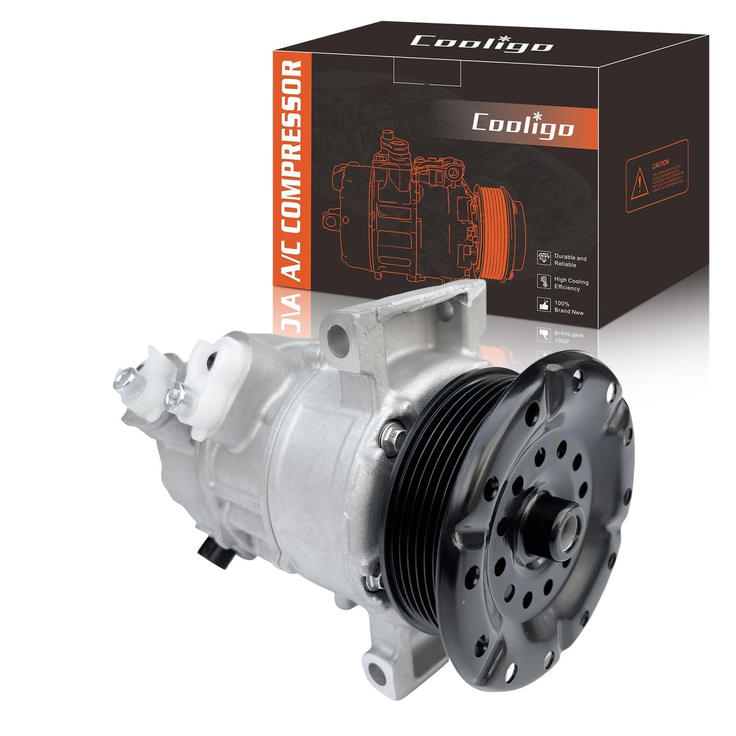 CO11023C AC Compressor With Clutch for Jeep Compass, Patriot, Dodge Caliber 2007-2008, Automotive Air Conditioning Replacement Part