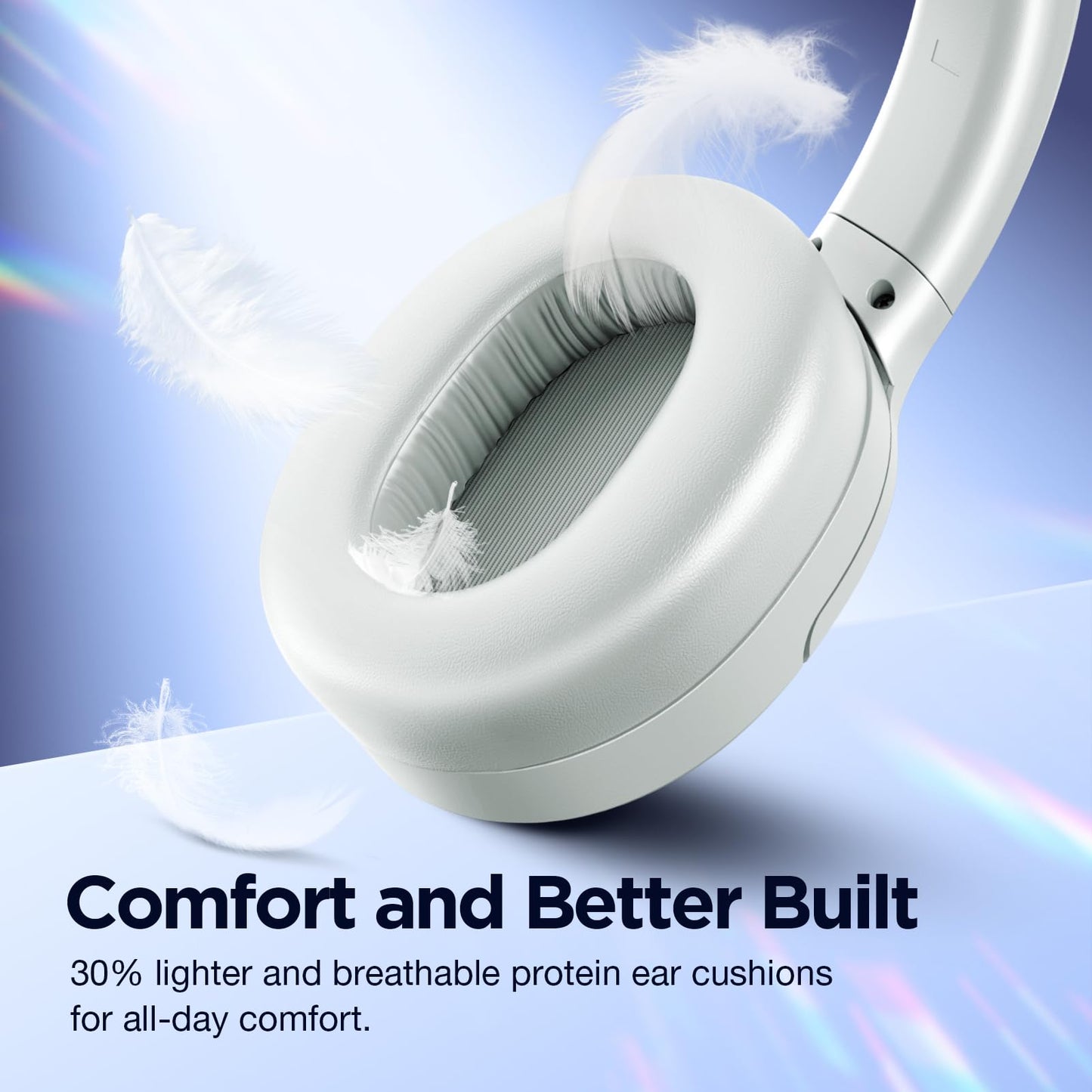 Upgrade Pro‑level Hybrid Active Noise Cancelling Headphones with HD Sound, Wireless Bluetooth Headphones Over The Ear Unequaled Comfort, Vivid Deep Bass, for Home Office Travel Birthday Gift Pcs