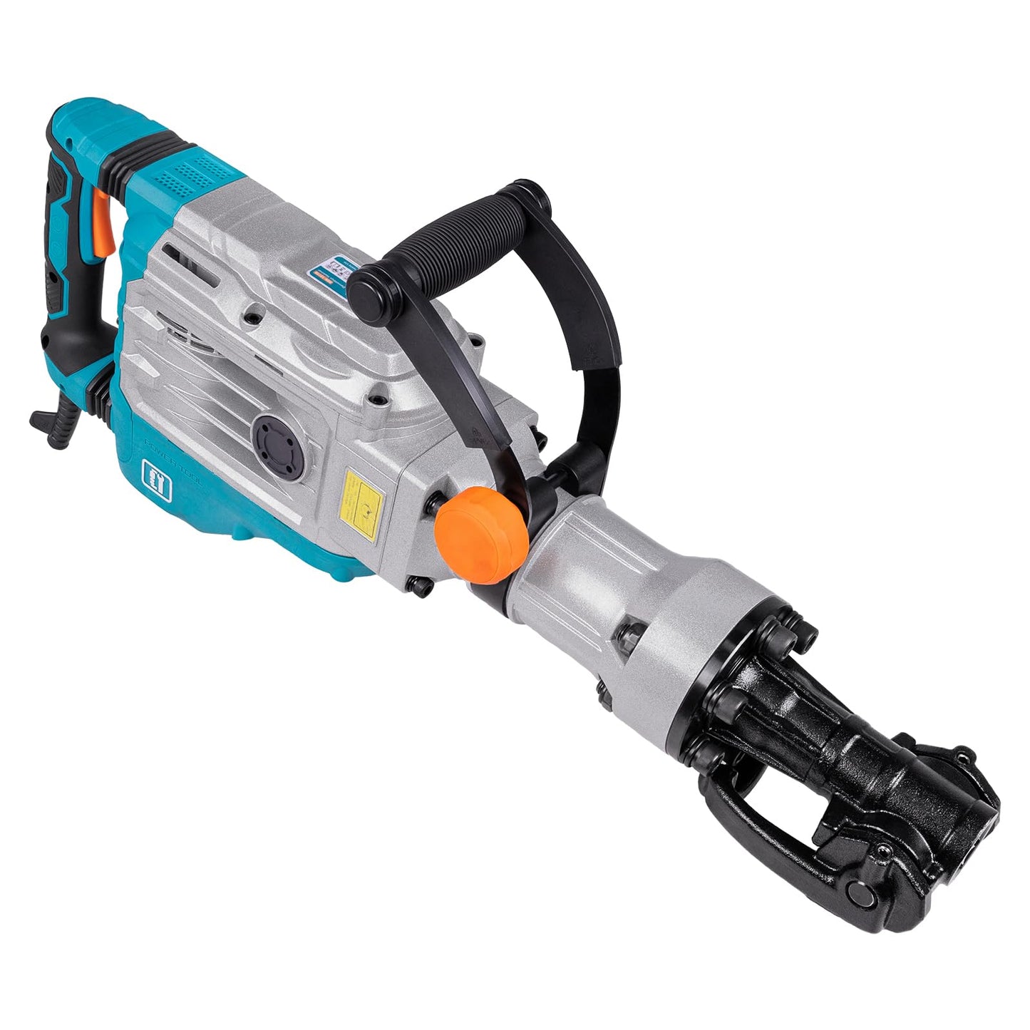 Berserker 40-Pound 1-1/8" Hex Shank Demolition Jack Hammer, 1700W 14.5-Amp Heavy Duty Concrete/Pavement Breaker with Carrying Case Flat Chisel & 2 Bull Point Chisel