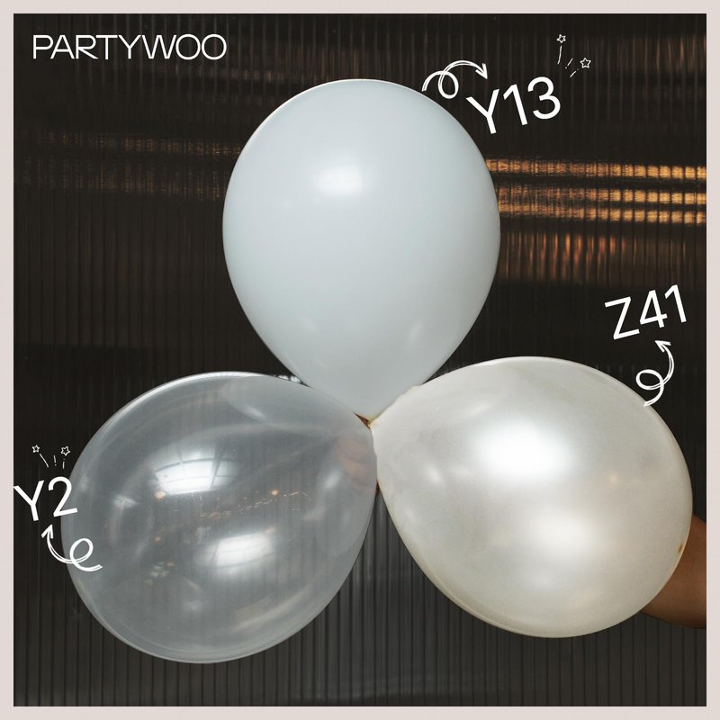 PartyWoo Pearl Beige Balloons 140pcs Different Sizes Pack of 18 12 10 5 Inch Off White Sand Cream Ivory Balloon Arch Kit Garland for Wedding Bridal Baby Shower Birthday Party Decorations White-Z41